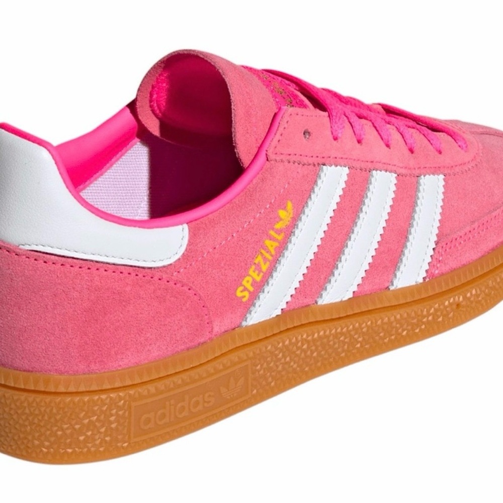 Adidas Spezials Women's Pink and White Sneakers-worn twice